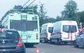 В Минске на улице Академической столкнулись троллейбус и грузовик