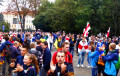 Марш белорусских и украинских фанатов во Львове: Вместе навсегда!