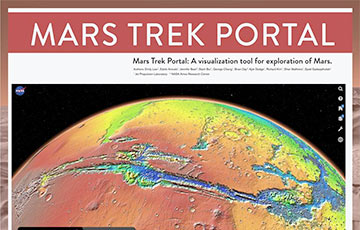 НАСА представило новую версию интерактивной карты Марса