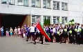 На последнем звонке в Минске флаг пронесли вверх ногами