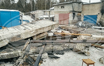 При взрыве в гаражном кооперативе в Мачулищах пострадали люди