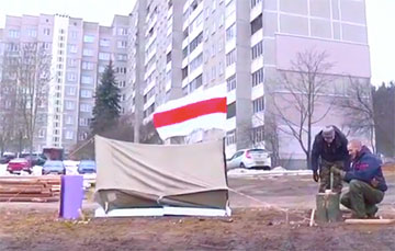 Protesters Started To Build Tent Camp In North Of Minsk