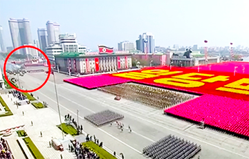 Видеофакт: В КНДР на военном параде загорелся танк
