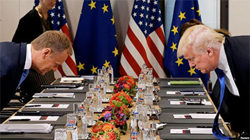 В Брюсселе встретились главы Евросоюза и США