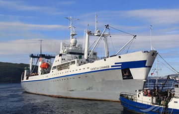 Российское судно заблокировали в Херсоне на три года