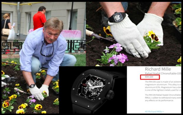 Putin s spokesman collects costly watches Belarusian News