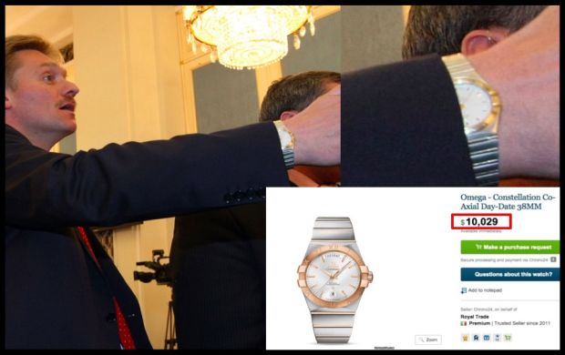 Putin s spokesman collects costly watches Belarusian News