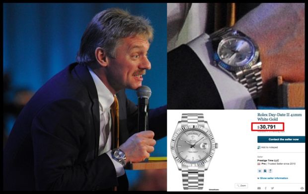 Putin s spokesman collects costly watches Belarusian News