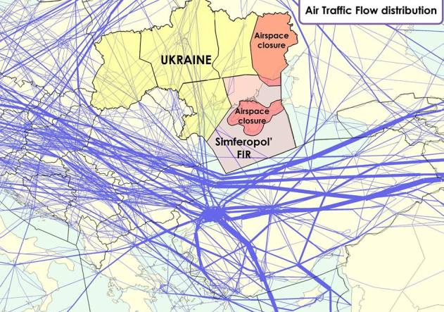 Карта воздушного трафика в реальном времени